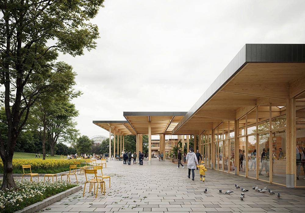 Neues Eingangsgebäude für den Grugapark in Essen