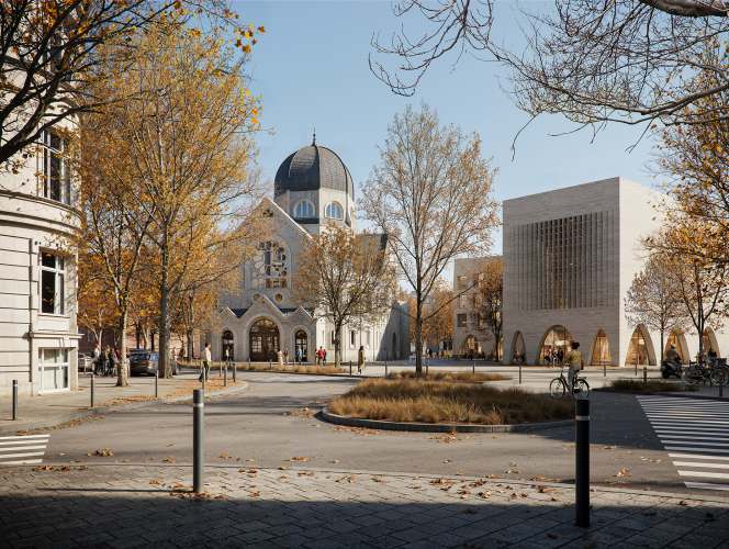 Rekonstruktion der Bornplatzsynagoge