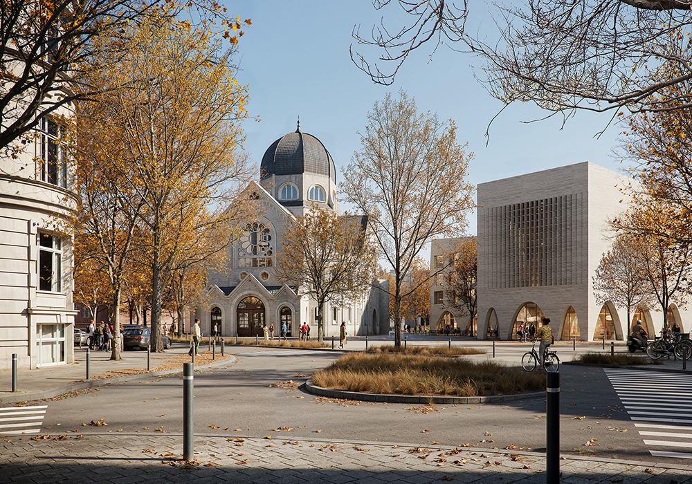 Reconstruction of the Bornplatz Synagogue in Hamburg