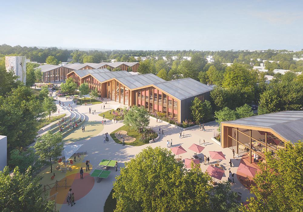 Neuer Schulcampus in Beles, Luxemburg